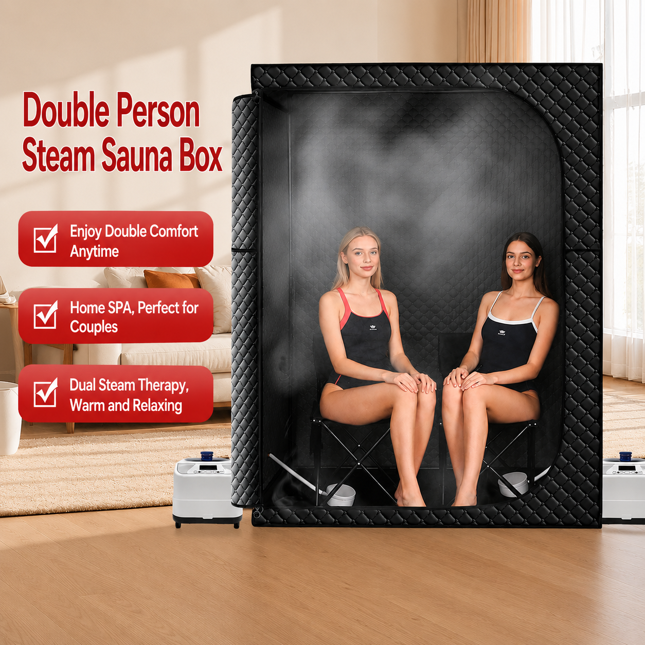 2-Person Full-Body Portable Infrared Sauna